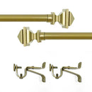 12 of 12:Buono II Bach Adjustable Window Curtain Rod, Gold 