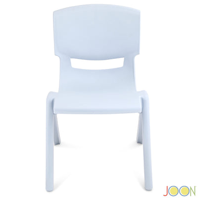 5 of 8:Chaises d'apprentissage empilables en plastique pour enfants JOON, bleu brumeux, 52,1 x 32,7 x 28 cm, lot de 2 (lot de 2) 