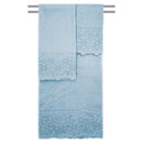 2 of 7:Ensemble de 3 serviettes de bain décoratives en coton brodées florales Florentina 
