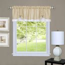 1 of 3:Darcy Window Curtain Valance 58x14 - Tan/White 