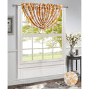 4 of 10:Brandy Jacquard Floral Rod Pocket Window Panel and Valance Treatment, All Sold Separately 