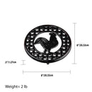 3 of 3:Home Basics Cast Iron Rooster Trivet 