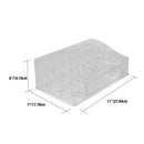 5 of 5:Home Basics Organizador de cosméticos grande de plástico resistente a roturas con múltiples compartimentos y cajón de fácil apertura, transparente 