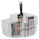 1 of 5:Organiseur de cosmétiques en plastique incassable Home Basics Half Moon, transparent 