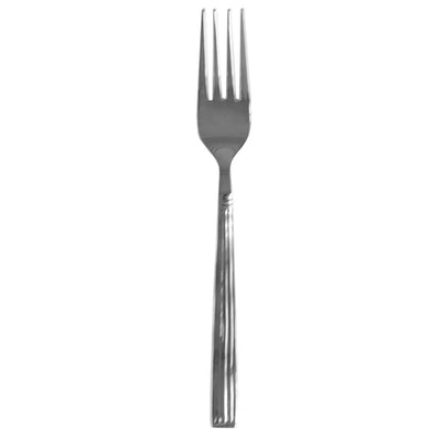 2 of 5:Home Basics 4 Piece Eternity Mirror Finish Stainless Steel Cutlery Dinner Fork, Silver 