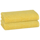 11 of 23:PREMIUS 2 Pack Leaf 100% Cotton Yarn Dyed Bath Sheet Towel, 32x64 Inches 