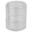 3 of 5:Organiseur de cosmétiques pivotant à 3 niveaux Home Basics en plastique incassable, transparent 