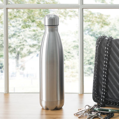 2 of 2:Home Basics Stainless Steel Bullet Vacuum Flask 
