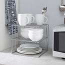 3 of 4:Étagère d'angle jumbo à 3 niveaux Neu Home en chrome 