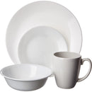 1 of 4:Corelle Livingware 16 Piece Dinnerware Set, Winter Frost White, Service for 4 