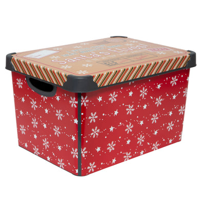 1 of 4:Simplify Santa's Elves Design Storage Tote Bin 