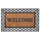 1 of 2:Tapis en caoutchouc en fer forgé 18x30 - Art Déco 