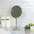 4 of 6:Home Basics Spiral Double Sided Cosmetic Mirror, Chrome 