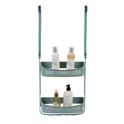 3 of 4:Carrito de ducha convertible de 2 vías Bath Bliss en cristal marino 