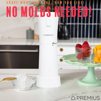 6 of 10:PREMIUS Rechargeable Cordless Hawaiian Shaved Ice Maker, Snow Cone Machine, White 