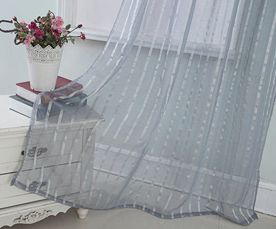 13 of 31:Gretchen Striped Rod Pocket Window Panel with Attached Valance, 54x90 Inches 