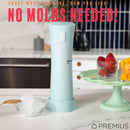 6 of 10:PREMIUS Rechargeable Cordless Hawaiian Shaved Ice Maker, Snow Cone Machine, Mint 