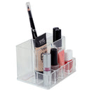 1 of 6:Home Basics Compact Shatter-Resistant Plastic Cosmetic Organizer, Clear 