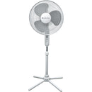 1 of 7:Comfort Zone Oscillating Pedestal Fan White, 16-Inch 