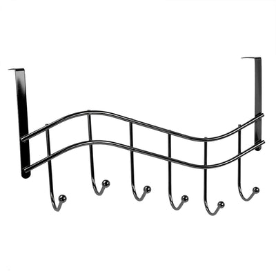2 of 6:Home Basics Wave 6 - Estante organizador para colgar sobre la puerta, ónix negro 