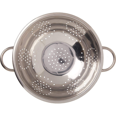 3 of 4:Passoire et tamis en acier inoxydable Home Basics, argenté, 5 pintes 