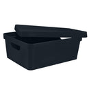 4 of 4:Simplify Medium Vinto Storage Box with Lid in Charcoal 