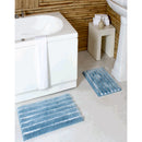 4 of 5:Ensemble de 2 tapis de bain PREMIUS Emma en fourrure rayée, 43 x 61 cm et 50 x 81 cm 