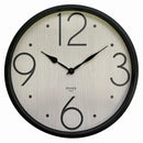 1 of 1:PREMIUS Modern Numeral Bold Round Analog Wall Clock, Wood Light, 14 Inches 