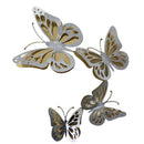 2 of 2:Décoration murale en métal Connect Double Twirling Butterfly, 19 x 28 pouces 