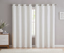 16 of 25:Livingston Textured Room Darkening Grommet Window Panel, 55x84 Inches 
