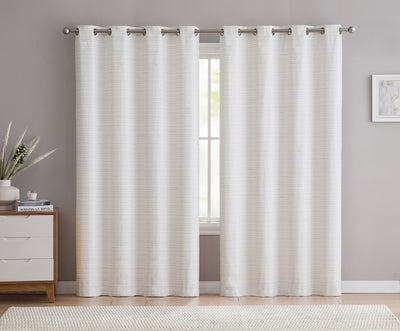 16 of 25:Livingston Textured Room Darkening Grommet Window Panel, 55x84 Inches 