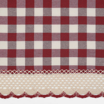 4 of 4:Buffalo Check Window Curtain Panel - 42x95 - Burgundy 