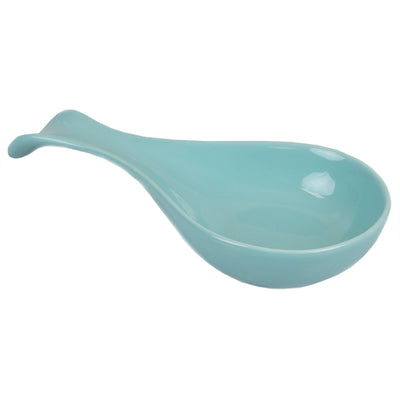 2 of 7:Repose-cuillère en céramique Home Basics, turquoise 