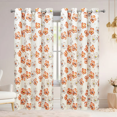 5 of 6:Krista Floral Room Darkening Grommet Window Curtain Panel, 54x84 Inches 