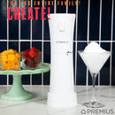 9 of 10:PREMIUS Rechargeable Cordless Hawaiian Shaved Ice Maker, Snow Cone Machine, White 