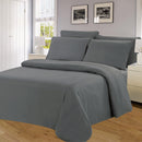 4 of 4:Winston Microfiber Wrinkle Free Sheet Set, Grey, 16 Inch Deep Pocket 