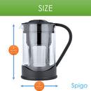 6 of 7:Spigo Cold Brew Coffee Maker with Borosilicate Glass Pitcher, Black, 1 Liter, 8x5 Inches 