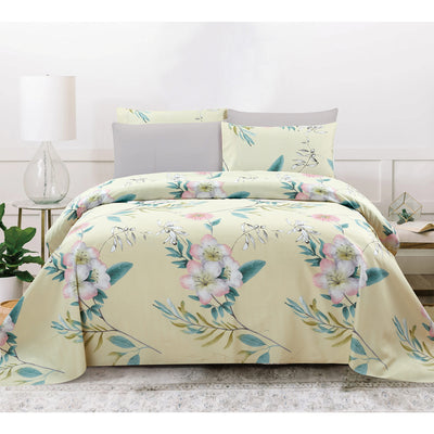 7 of 8:PREMIUS Roselyn Luxurious Wrinkle-Free Microfiber Sheet Set 