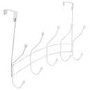 3 of 5:Home Basics Shelby - Perchero para colgar sobre la puerta, 5 ganchos, color blanco 