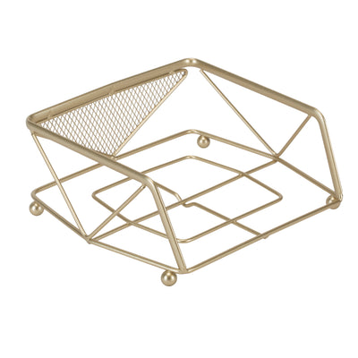 1 of 4:Kitchen Details Geode Napkin Holder in Satin Gold 