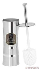 3 of 3:Brosse de toilette et support en acier inoxydable Bath Bliss, deux tons 