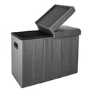2 of 4:Simplify otomana plegable con tapa abatible en gris 