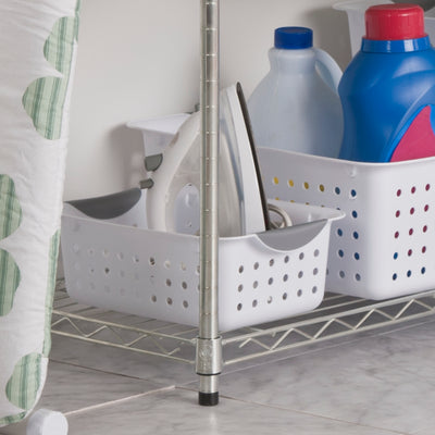 1 of 1:Cesta Sterilite Small Ultra™ / Cesta blanca con inserciones de titanio 