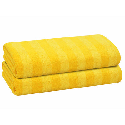 9 of 41:Serviette de bain PREMIUS à rayures, 100 % coton teint en fil, 27 x 54 pouces 
