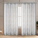 4 of 7:Martina Embossed Metallic Sheer Grommet Window Panel, 55x90 Inches 