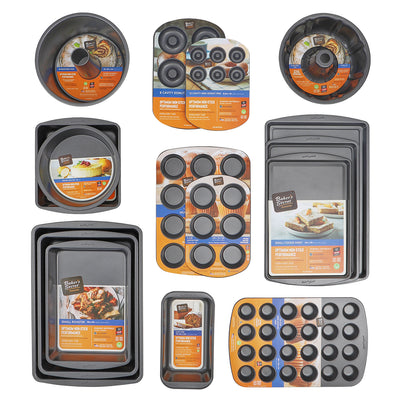 4 of 5:Baker’s Secret Essentials 10-inch Non-Stick Steel Fluted Bundform Pan 