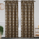 12 of 18:Rideau de fenêtre à passe-tringle et cantonnière en jacquard floral Magnolia, tous vendus séparément 