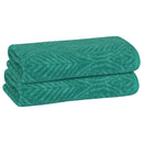 17 of 24:PREMIUS 2 Pack Leaf 100% Cotton Yarn Dyed Hand Towel, 16x28 Inches 