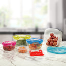 2 of 2:Ensemble de boîtes de conservation alimentaire emboîtables Premius FreshClip avec couvercle, multicolore, lot de 5 