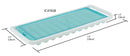 5 of 5:Home Basics 11 Compartment Slim Plastic Stackable Ice Cube Tray with Snap-on Cover, Blue 